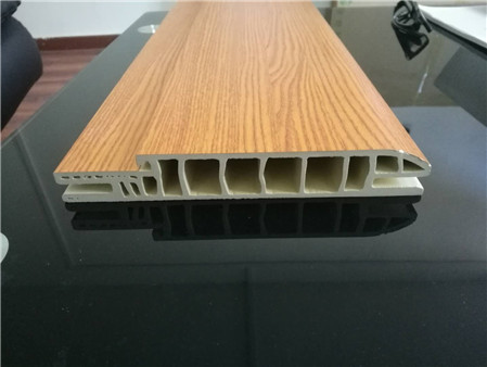 Wood-plastic composite material doors